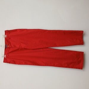Izod Men's American Chino Red Gold Pants Size 30/32 Preppy Bold Outdoor Sport